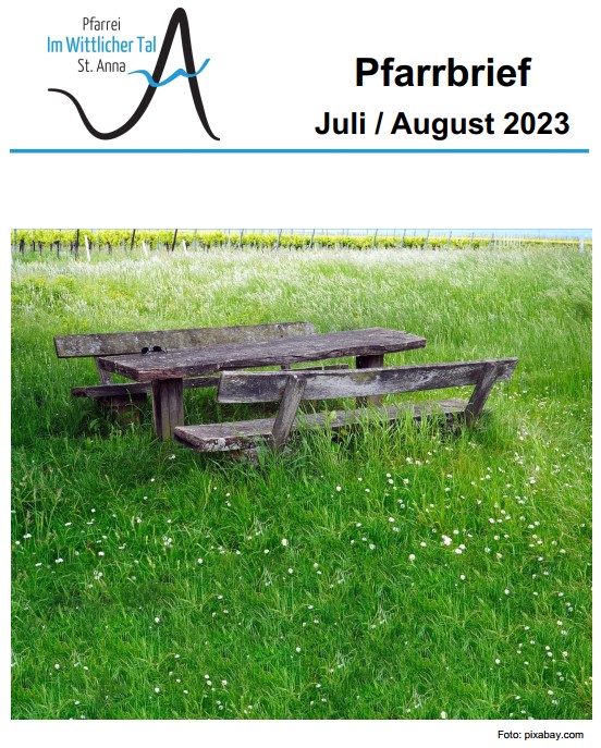 Pfarrbrief Juli/August 2023